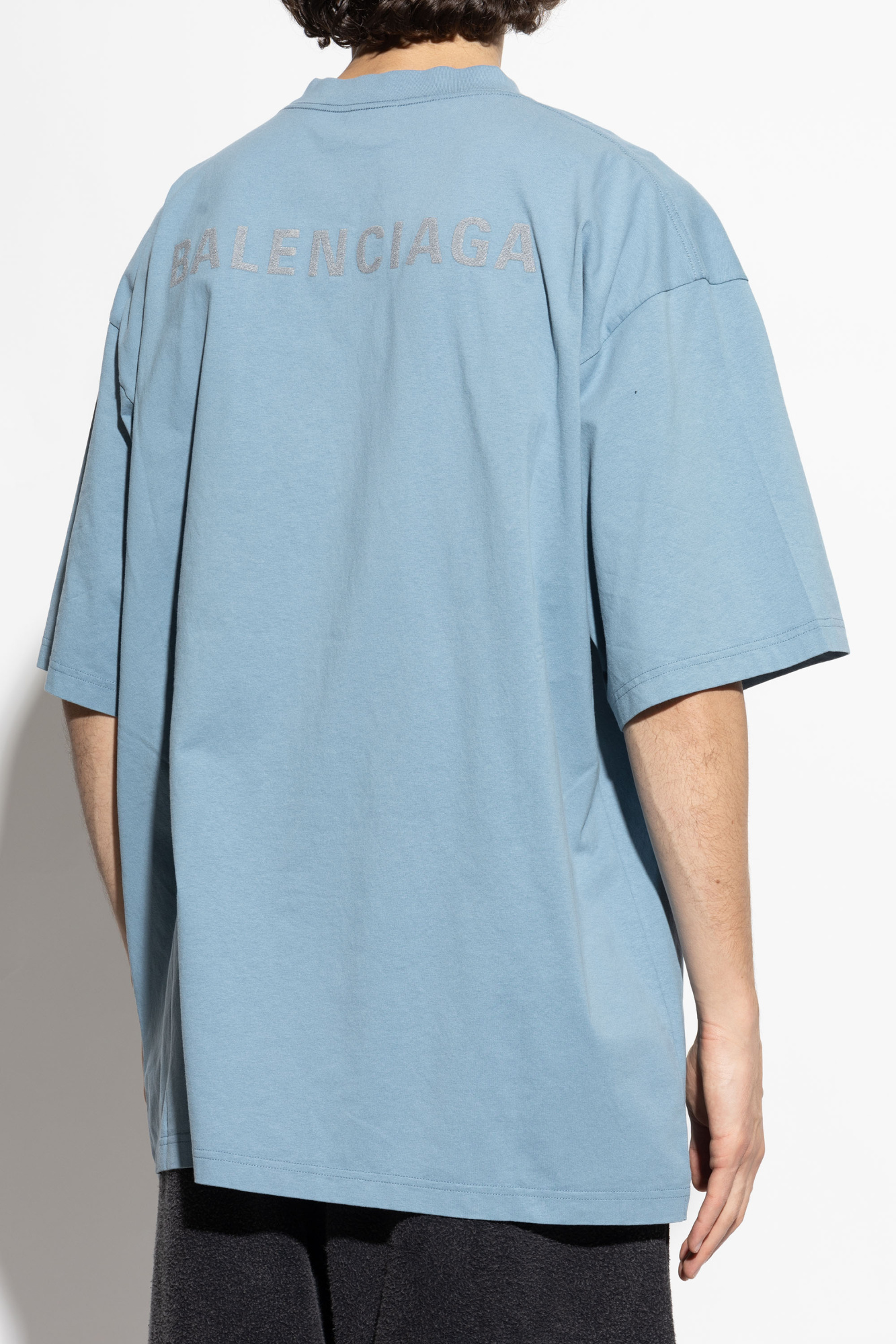 Balenciaga T-shirt with embroidered logo | Men's Clothing Balenciaga T-shirt with embroidered logo | Men's Clothing